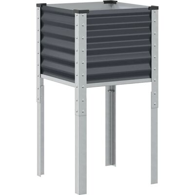 vidaXL Jardinière en acier anthracite 45x45x88 cm - Pot de jardin - Publicité vidaXL Jardinière en acier anthracite 45x45x88 cm - Pot de jardin - Publicité