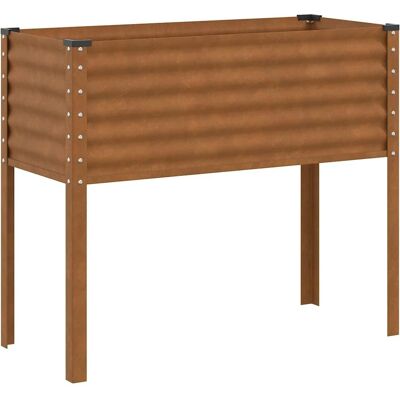 vidaXL Jardinière 100x41x90 cm Acier Résistant aux Intempéries - Jardinière - Publicité vidaXL Jardinière 100x41x90 cm Acier Résistant aux Intempéries - Jardinière - Publicité