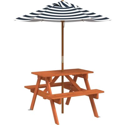 vidaXL Mesa de Picnic para Niños 3281616 - Con Sombrilla vidaXL Mesa de Picnic para Niños 3281616 - Con Sombrilla