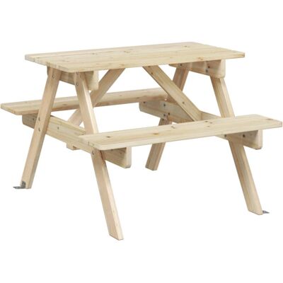 VidaXL Gartentisch - natur, Modell 4008983, für Kinder VidaXL Gartentisch - natur, Modell 4008983, für Kinder