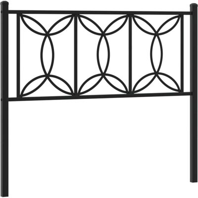 vidaXL Musta Metallinen Pääty 107 cm - Pääty vidaXL Musta Metallinen Pääty 107 cm - Pääty