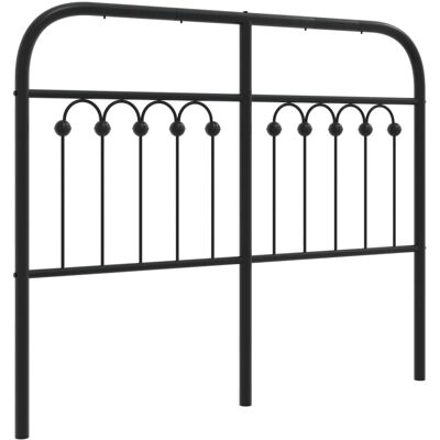 vidaXL Metalen Kopstuk Zwart 120 cm - Hoofdbord vidaXL Metalen Kopstuk Zwart 120 cm - Hoofdbord