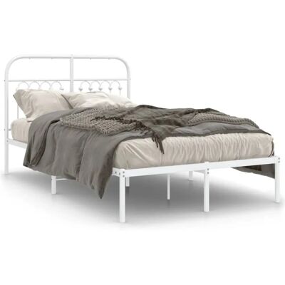 vidaXL 376653 Bettgestell - Weiß - 183x203 cm - Bettgestell vidaXL 376653 Bettgestell - Weiß - 183x203 cm - Bettgestell