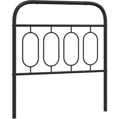 vidaXL Schwarzes Metall-Kopfteil - Bettkopfteil - Schlafzimmerdekoration - 90 cm vidaXL Schwarzes Metall-Kopfteil - Bettkopfteil - Schlafzimmerdekoration - 90 cm