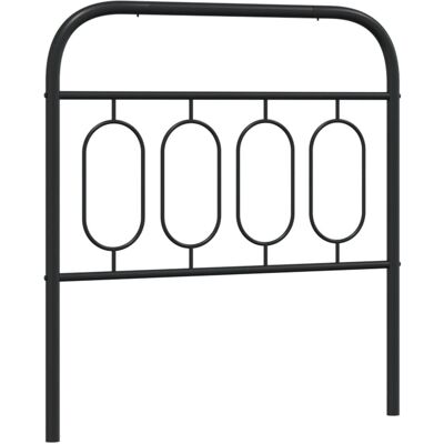 vidaXL Schwarzes Metall-Kopfteil - 100 cm - Kopfteil - Kopfende vidaXL Schwarzes Metall-Kopfteil - 100 cm - Kopfteil - Kopfende