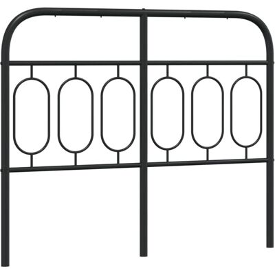 vidaXL Metall Kopfhauptteil Schwarz 120 cm - Kopfteil vidaXL Metall Kopfhauptteil Schwarz 120 cm - Kopfteil