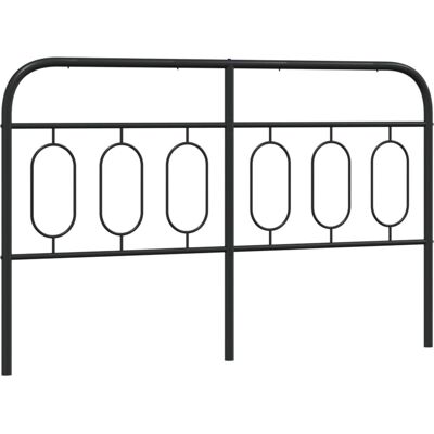 vidaXL Metall Kopfteile Schwarz 150 cm - Kopfteil vidaXL Metall Kopfteile Schwarz 150 cm - Kopfteil