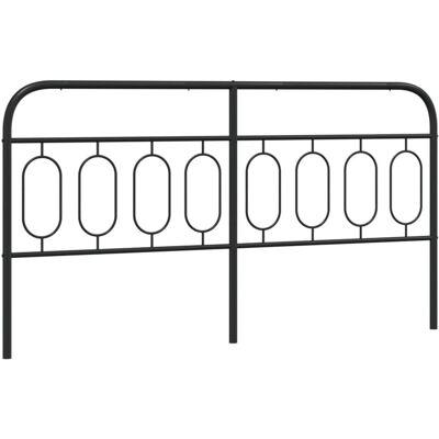 vidaXL Metall Kopfteil Schwarz 193 cm - Kopfteil vidaXL Metall Kopfteil Schwarz 193 cm - Kopfteil