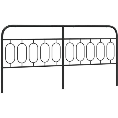 vidaXL Metall Kopfteile Schwarz 200 cm - Kopfteil vidaXL Metall Kopfteile Schwarz 200 cm - Kopfteil