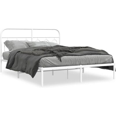 vidaXL Bettgestell Weiß 140x200 cm - Bettgestell vidaXL Bettgestell Weiß 140x200 cm - Bettgestell