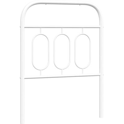 vidaXL Weißes Metall-Kopfteil 80 cm - Kopfteil vidaXL Weißes Metall-Kopfteil 80 cm - Kopfteil