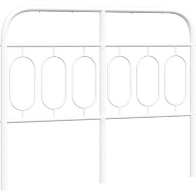 vidaXL Metall-Kopfteil Weiß 137 cm - Kopfteil vidaXL Metall-Kopfteil Weiß 137 cm - Kopfteil