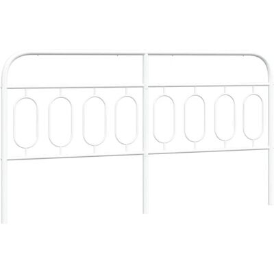 vidaXL Metall-Kopfteil Weiß 183 cm - Kopfteil vidaXL Metall-Kopfteil Weiß 183 cm - Kopfteil