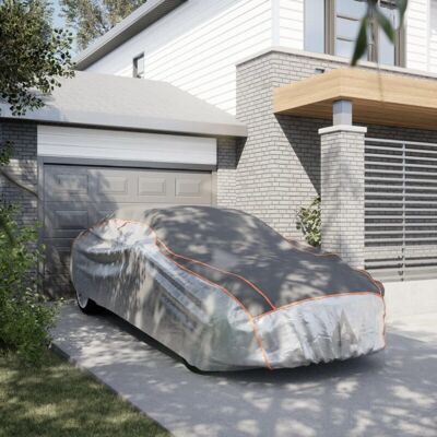 vidaXL Autohoes voor Sedan Grijs Zilver - Hailbescherming Waterdicht vidaXL Autohoes voor Sedan Grijs Zilver - Hailbescherming Waterdicht