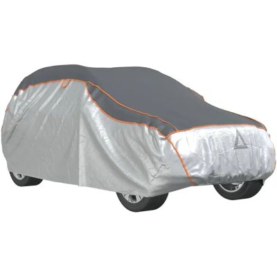 vidaXL Autohuif voor SUV Hagelbescherming Volledig Waterdicht L Grijs en Zilver - Autohuif vidaXL Autohuif voor SUV Hagelbescherming Volledig Waterdicht L Grijs en Zilver - Autohuif
