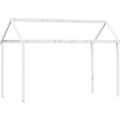 vidaXL Kinderbed Daken - 217x95.5x159 cm, Massief dennhout, Wit vidaXL Kinderbed Daken - 217x95.5x159 cm, Massief dennhout, Wit
