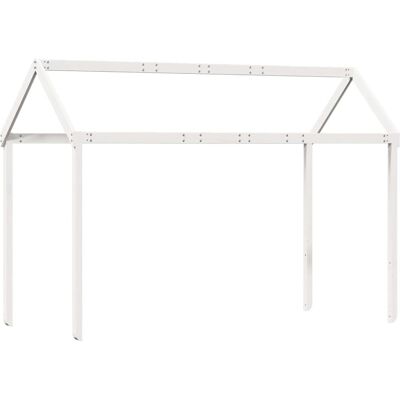 vidaXL Kinderbed met dak in wit 207x95,5x159 cm Massief Hout dennenhout - Kinderbed met Dak vidaXL Kinderbed met dak in wit 207x95,5x159 cm Massief Hout dennenhout - Kinderbed met Dak