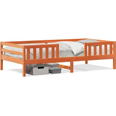 VidaXL Bettgestell - Wasbruin - 100x200 cm - Modern VidaXL Bettgestell - Wasbruin - 100x200 cm - Modern