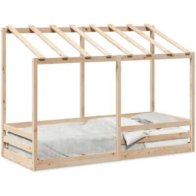 vidaXL Kinderbed Pine Natuurlijk 90x190cm Modern vidaXL Kinderbed Pine Natuurlijk 90x190cm Modern