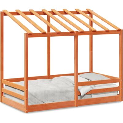 vidaXL Kinderbed van massief dennenhout - 75x190 cm - Rustieke stijl vidaXL Kinderbed van massief dennenhout - 75x190 cm - Rustieke stijl