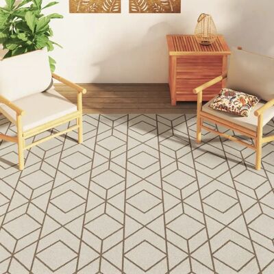 vidaXL Innen- und Außen-Teppich Kurzflor Mehrfarbig - Teppich vidaXL Innen- und Außen-Teppich Kurzflor Mehrfarbig - Teppich