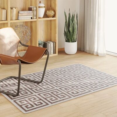 Alfombra vidaXL 120x180 cm Multicolor para interior y exterior - Pelo corto antideslizante Alfombra vidaXL 120x180 cm Multicolor para interior y exterior - Pelo corto antideslizante