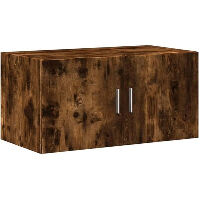 vidaXL Räuchereiche Wandregal - Badezimmerregal - Wandmontage vidaXL Räuchereiche Wandregal - Badezimmerregal - Wandmontage