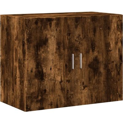 vidaXL Wandregal Räucher Eiche 80x42.5x64 cm - Wandaufbewahrung vidaXL Wandregal Räucher Eiche 80x42.5x64 cm - Wandaufbewahrung