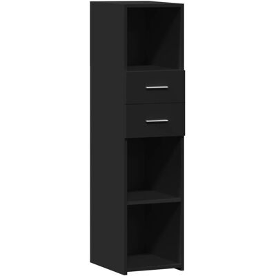 Aparador alto vidaXL negro - Mueble de almacenamiento para sala Aparador alto vidaXL negro - Mueble de almacenamiento para sala