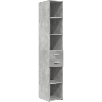 vidaXL Highboard Betonggrau 30x42,5x185 cm - Sideboard vidaXL Highboard Betonggrau 30x42,5x185 cm - Sideboard