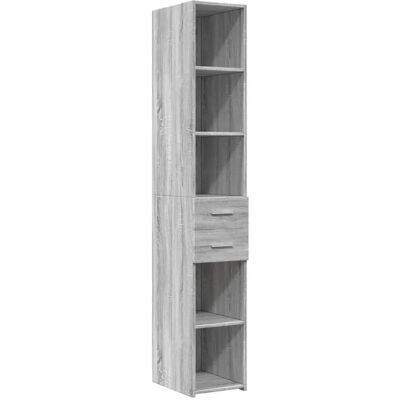 vidaXL Grauer Sonoma Wohnzimmerschrank - Stauraumschrank vidaXL Grauer Sonoma Wohnzimmerschrank - Stauraumschrank