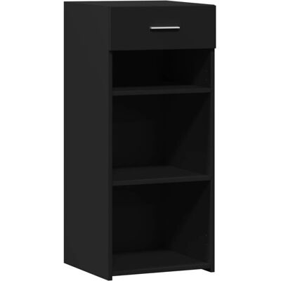 vidaXL 846314 Black Engineered Wood Sideboard - Sideboard vidaXL 846314 Black Engineered Wood Sideboard - Sideboard