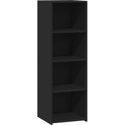 Aparador alto madera de ingeniería negro 40x41x124 cm - Salón Aparador alto madera de ingeniería negro 40x41x124 cm - Salón