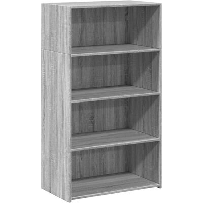 vidaXL Highboard Grey Sonoma 70x41x124 cm Holzwerkstoff - Wohnzimmer Sideboard vidaXL Highboard Grey Sonoma 70x41x124 cm Holzwerkstoff - Wohnzimmer Sideboard