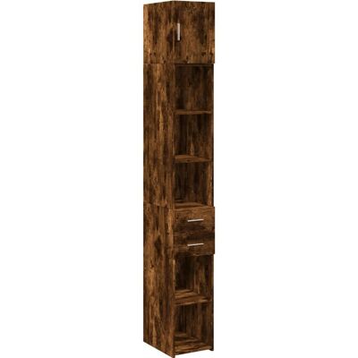 vidaXL Schlankes Aufbewahrungsschrank - Holzwerkstoff, Beton Grau - Sideboard vidaXL Schlankes Aufbewahrungsschrank - Holzwerkstoff, Beton Grau - Sideboard