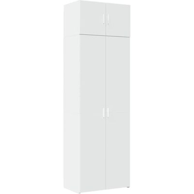 vidaXL Opbevaringsskab 70x42,5x225 cm Hvid Engineered Wood vidaXL Opbevaringsskab 70x42,5x225 cm Hvid Engineered Wood