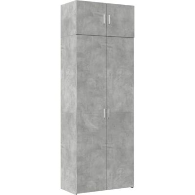 vidaXL Beton Grau Staurauschrank - 80x42,5x225 cm - Aufbewahrungsschrank vidaXL Beton Grau Staurauschrank - 80x42,5x225 cm - Aufbewahrungsschrank