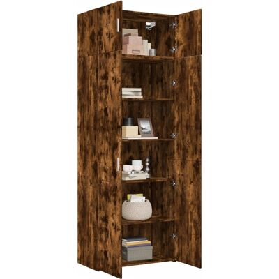 vidaXL Armoire de rangement Chêne Fumé - Armoire - Publicité vidaXL Armoire de rangement Chêne Fumé - Armoire - Publicité