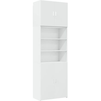 vidaXL Weiß Hochboard 80x42,5x249 cm - Highboard vidaXL Weiß Hochboard 80x42,5x249 cm - Highboard