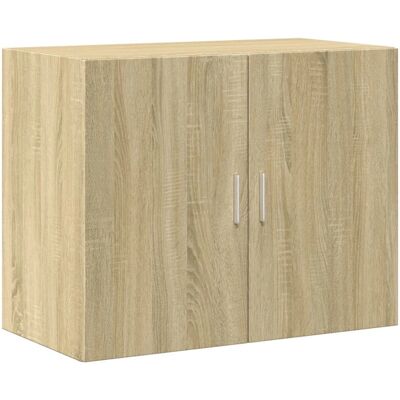 vidaXL Sonoma Eichen Schwarz Highboard - Stauraum Vitrine vidaXL Sonoma Eichen Schwarz Highboard - Stauraum Vitrine