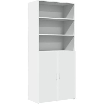 vidaXL Hochboard Weiß 80x42.5x185 cm Engineered Wood - Sideboard vidaXL Hochboard Weiß 80x42.5x185 cm Engineered Wood - Sideboard