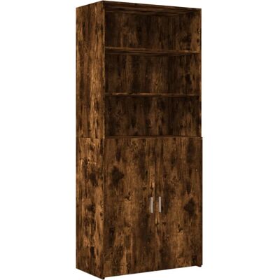 vidaXL Hochboard Schrank aus Räucher-Eiche - Sideboard vidaXL Hochboard Schrank aus Räucher-Eiche - Sideboard