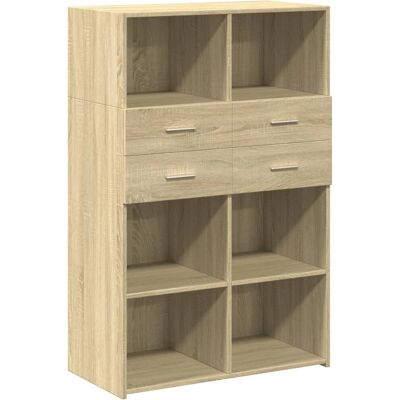 vidaXL Sonoma Eiche Highboard - Wohnzimmer Sideboard vidaXL Sonoma Eiche Highboard - Wohnzimmer Sideboard