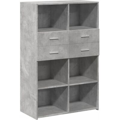 vidaXL Hochboard Beton Grau - Wohnzimmer Anrichte vidaXL Hochboard Beton Grau - Wohnzimmer Anrichte
