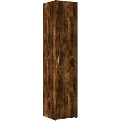 vidaXL Gerookte Eik 40x42.5x185 cm Hoge Kast - Gestructureerd hout vidaXL Gerookte Eik 40x42.5x185 cm Hoge Kast - Gestructureerd hout