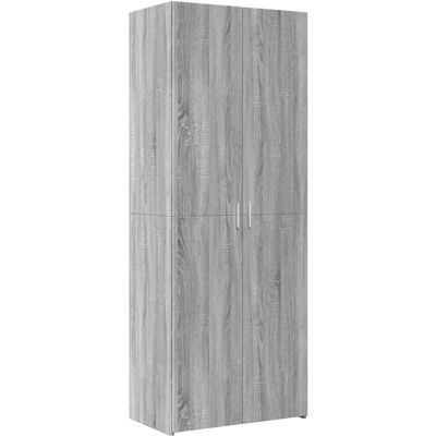 vidaXL Highboard Grau Sonoma 70x42.5x185 cm Engineered Wood - Highboard vidaXL Highboard Grau Sonoma 70x42.5x185 cm Engineered Wood - Highboard
