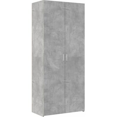 vidaXL Concrete Grey Highboard - Storage Cabinet - 80x42.5x185 cm vidaXL Concrete Grey Highboard - Storage Cabinet - 80x42.5x185 cm