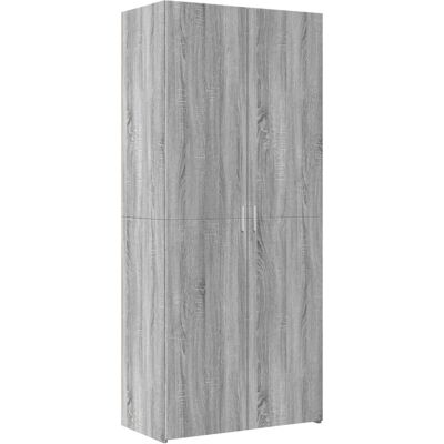 vidaXL Highboard Grau Sonoma 80x42.5x185 cm Holzwerkstoff - Sideboard vidaXL Highboard Grau Sonoma 80x42.5x185 cm Holzwerkstoff - Sideboard
