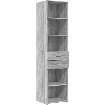 vidaXL Grauer Sonoma Sideboard - Wohnzimmer-Aufbewahrung vidaXL Grauer Sonoma Sideboard - Wohnzimmer-Aufbewahrung