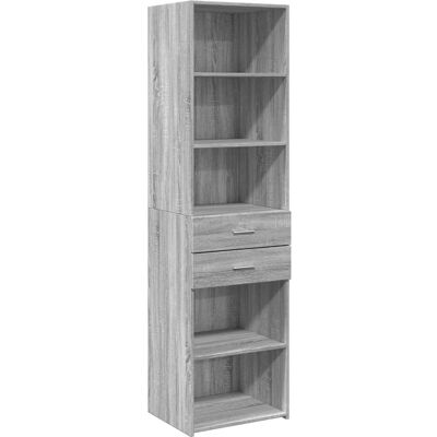 vidaXL Highboard Grey Sonoma - Sideboard - 50x42.5x185 cm vidaXL Highboard Grey Sonoma - Sideboard - 50x42.5x185 cm